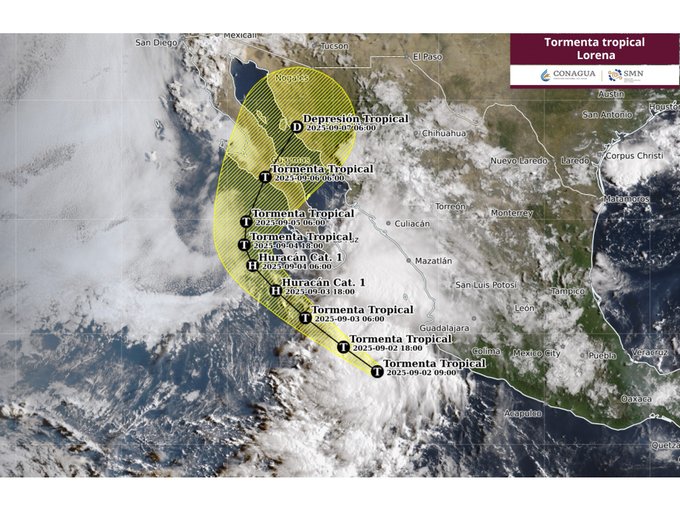 Baja California Sur en alerta por tormenta tropical Lorena