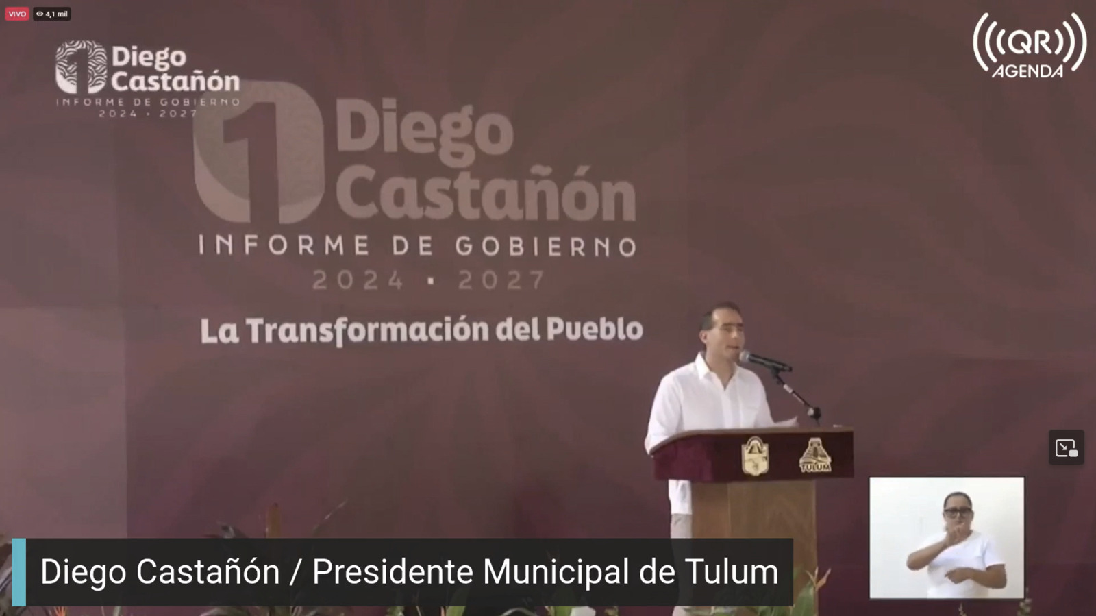 En su primer informe, el presidente de Tulum, Diego Castañón Trejo, reafirmó su compromiso con el pueblo al asegurar que la transformación de Tulum avanza.