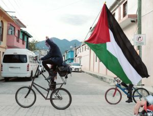 La rodada busca generar conciencia sobre la crisis humanitaria que enfrenta el pueblo palestino.