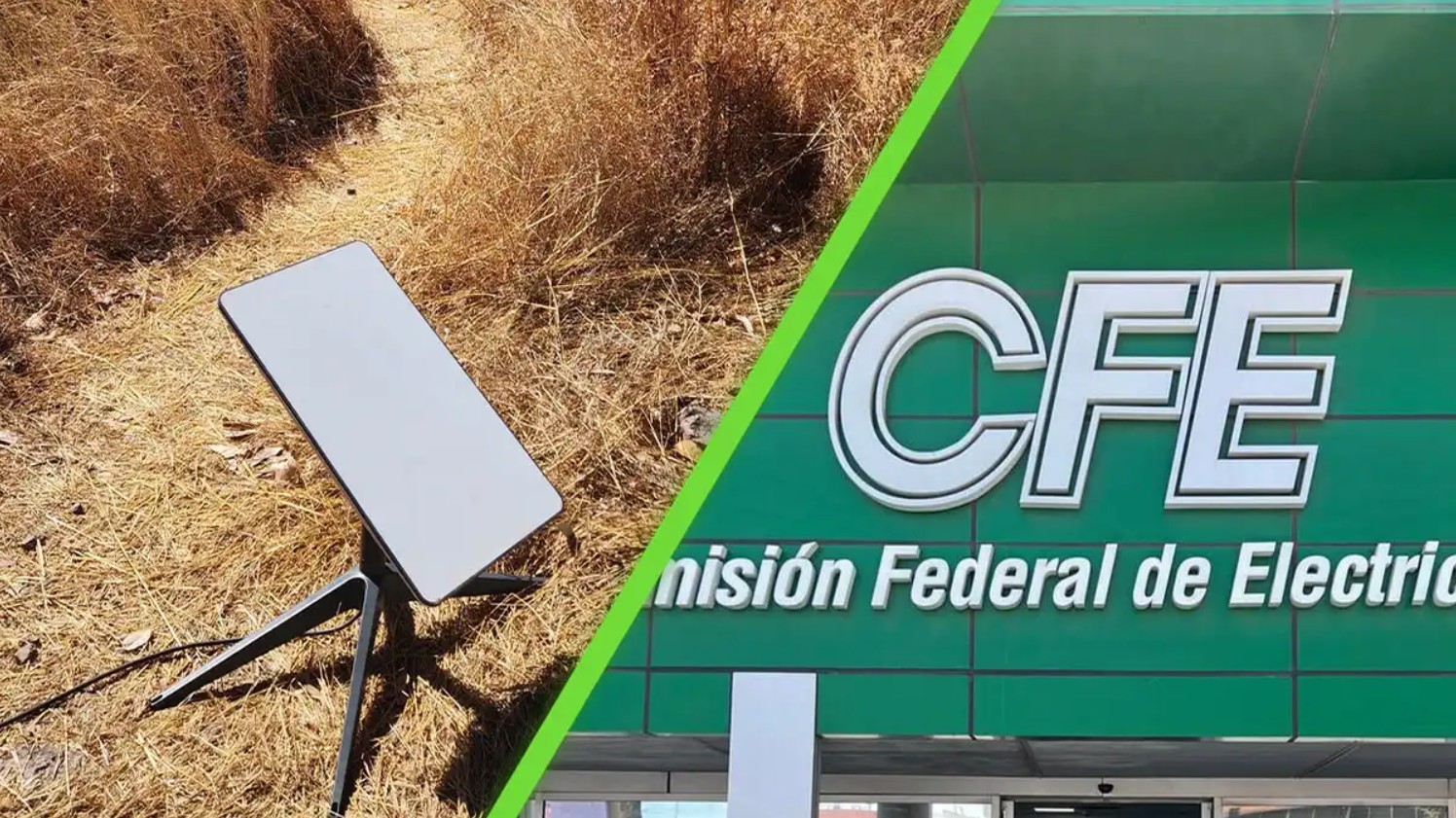 Antena satelital de Starlink instalada en un sitio remoto, de las cuales cerca del 40% fueron reportadas como inactivos por la ASF.