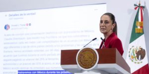 La Presidenta Sheinbaum Pardo anuncia en su matutina la cuarta prórroga arancelaria con Estados Unidos.