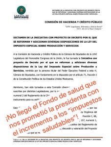 La propuesta del PAN busca que el 100% de los impuestos al tabaco y bebidas azucaradas se etiqueten para la salud.