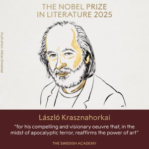 László Krasznahorkai Nobel de literatura es el segundo autor húngaro en obtener el galardón.