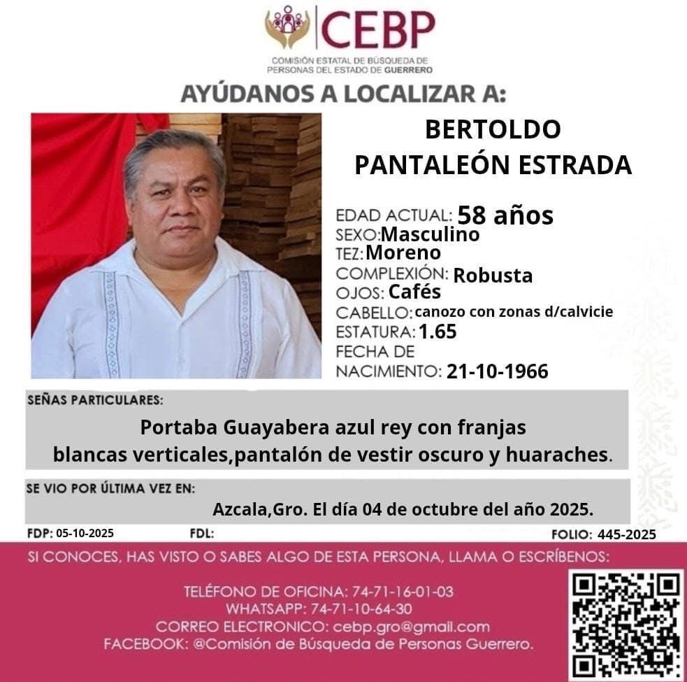 La comunidad eclesiástica de Guerrero reza por la localización del sacerdote desaparecido.