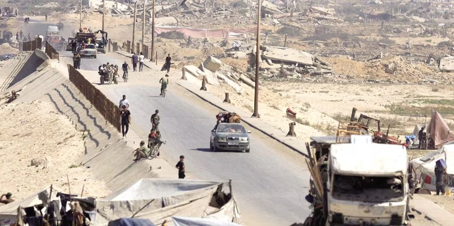 El presidente Donald Trump presenta el plan de paz junto al primer ministro de Israel, Benjamín Netanyahu, en la Casa Blanca.
