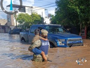 La fuerza de las lluvias recientes causó el desborde de varios ríos, como el Cazones y el Tecolutla en Veracruz.