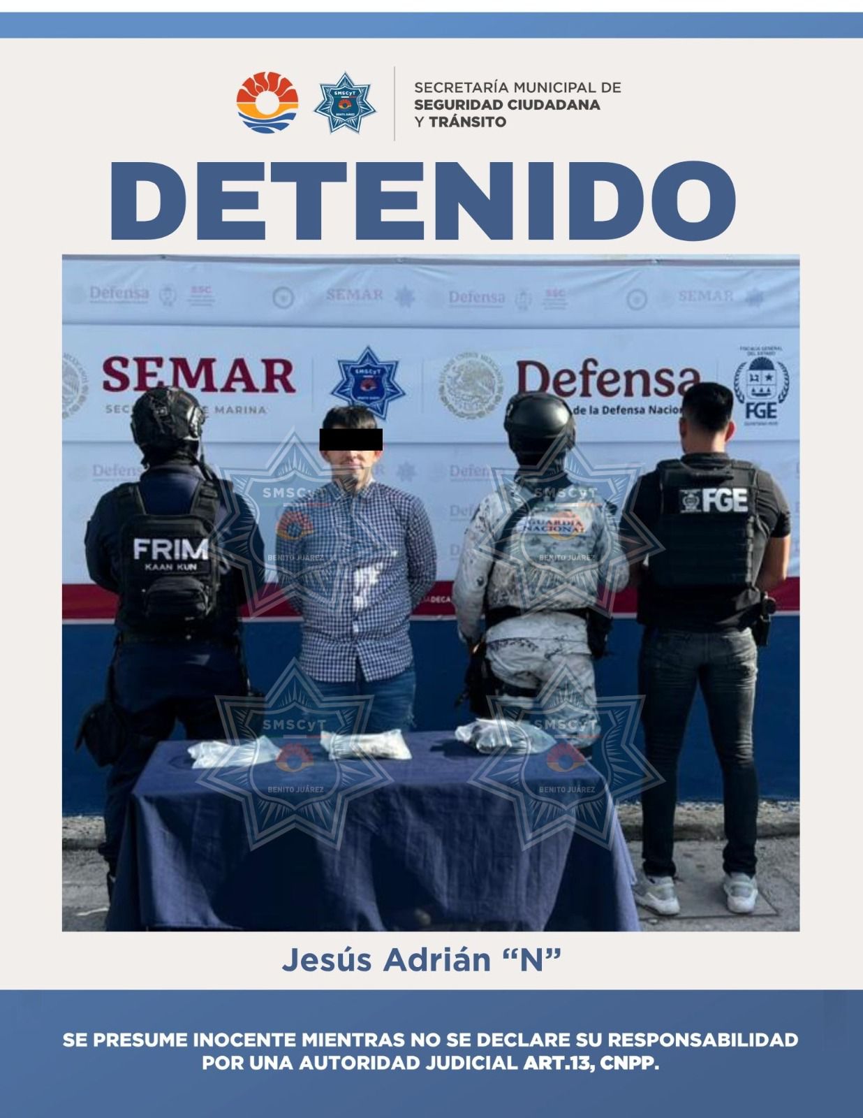 Los recorridos de vigilancia y prevención fortalecen la seguridad en Cancún.