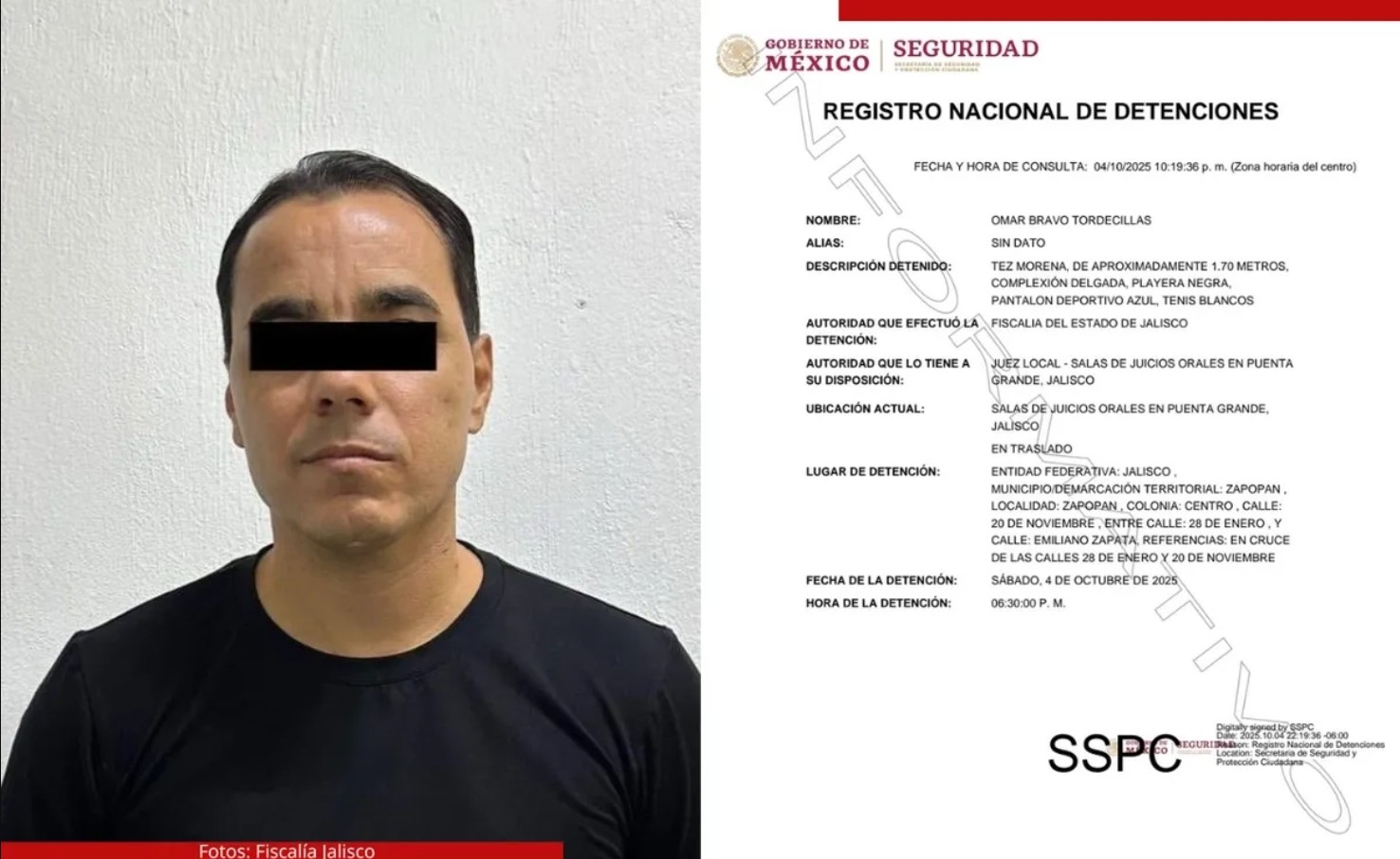 El exfutbolista Omar Bravo fue arrestado en Zapopan, Jalisco, por las autoridades.
