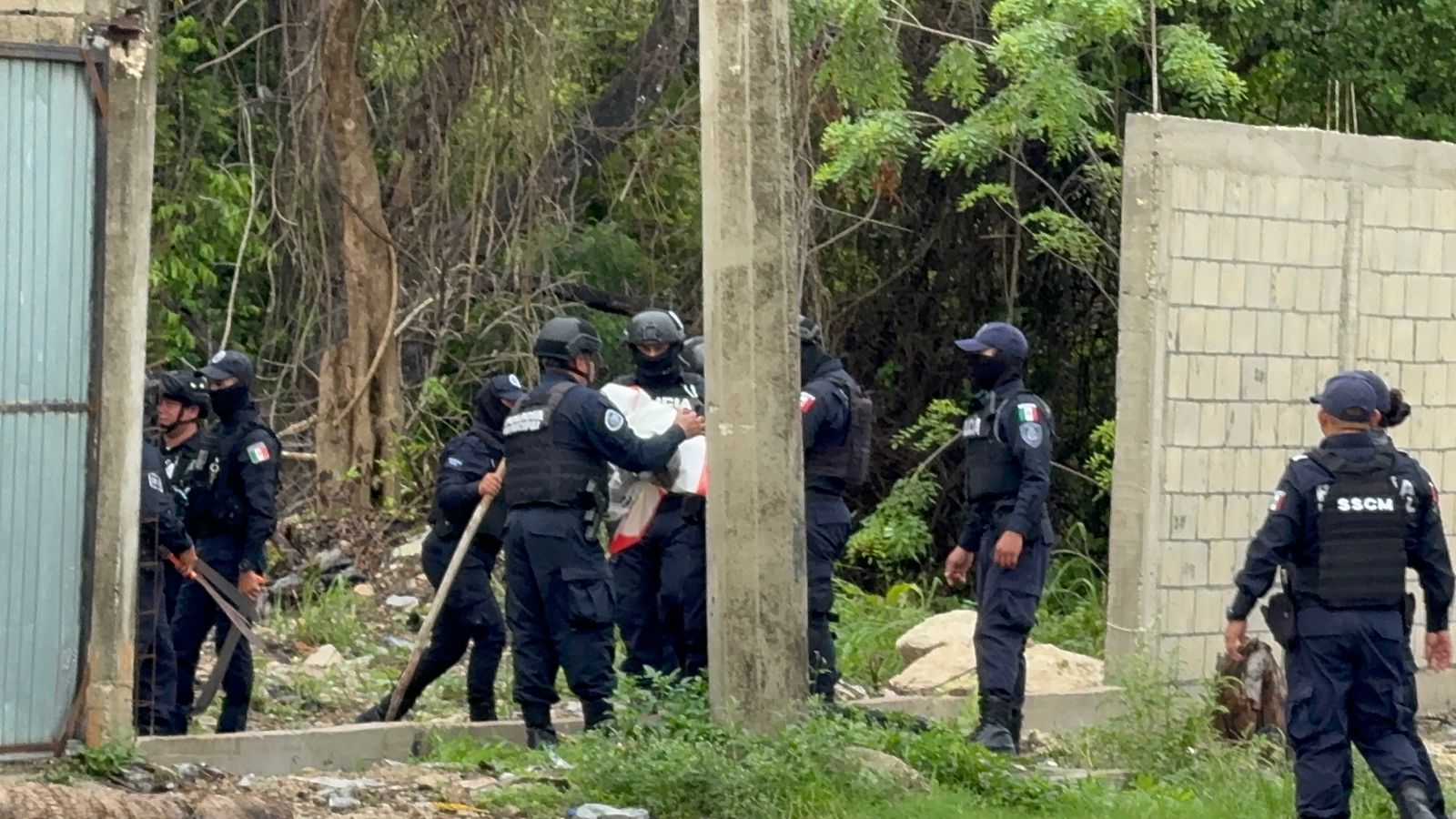 Estefanía Mercado supervisa acciones contra invasiones en Playa del Carmen.