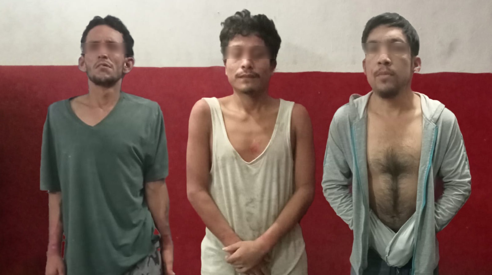 La SSC confirma el rescate de secuestrados en Othón P. Blanco, encontrando a tres hombres atados.