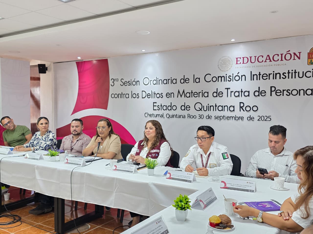 La Comisión Interinstitucional Contra la Trata de Personas sesiona en Chetumal.