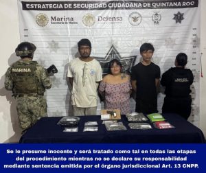 El vehículo oficial del Grupo Centurión de la Secretaría de Seguridad Ciudadana participando en el operativo de vigilancia en Playa del Carmen.