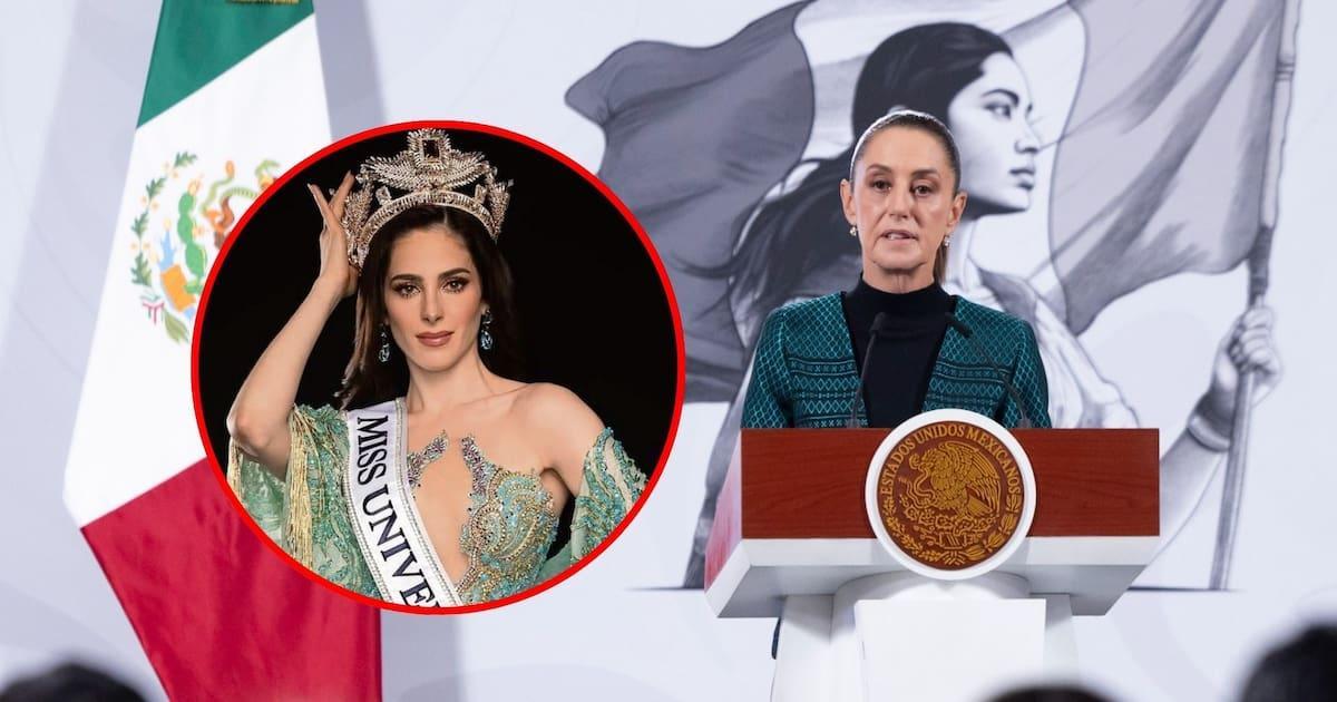La Presidenta Claudia Sheinbaum expresó su reconocimiento a Fátima Bosch Miss Universo por su dignidad al denunciar el maltrato.
