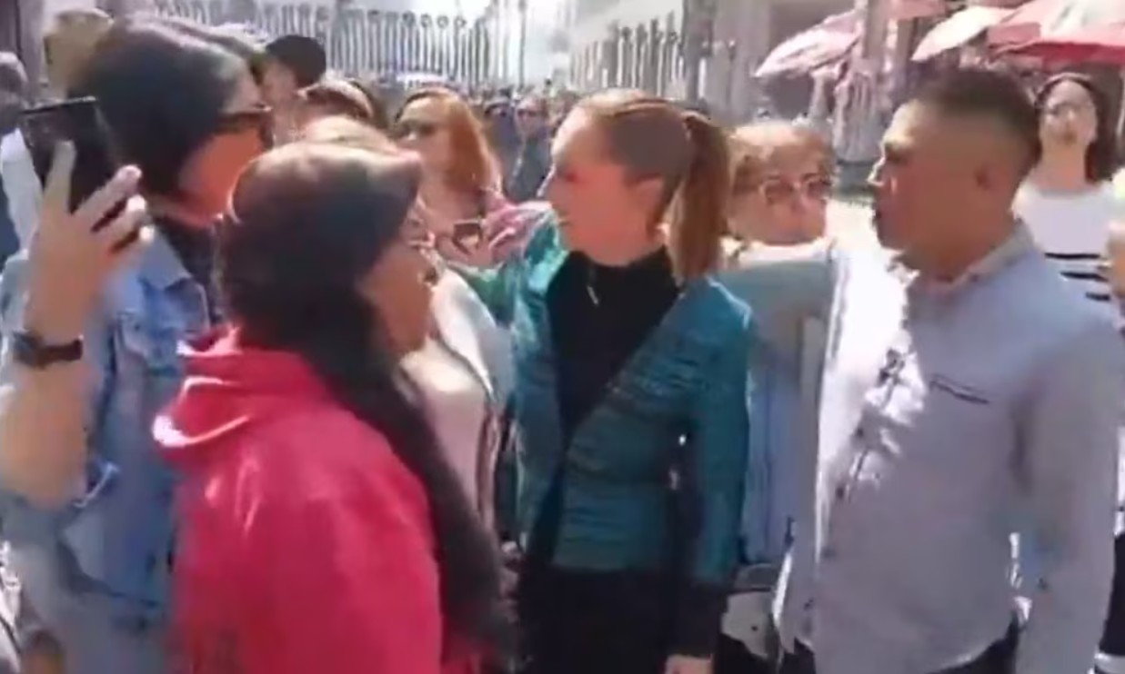 Uriel "N" intentó besar y abrazar sin consentimiento a la jefa de Gobierno Claudia Sheinbaum en la vía pública.