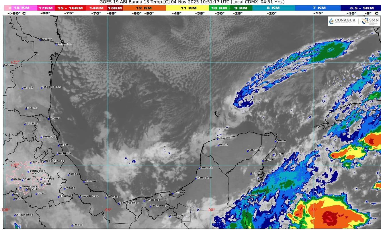 Las fuertes precipitaciones afectan a siete estados de la República Mexicana.