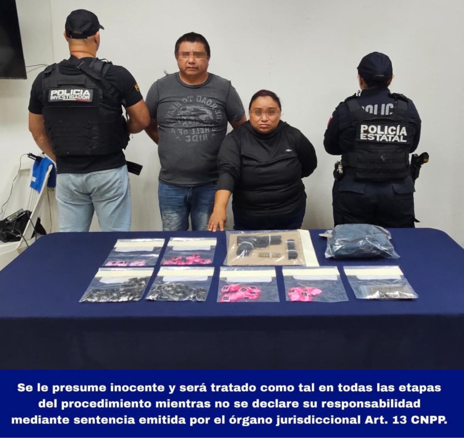 Detienen a dos en Cozumel con drogas y arma de fuego