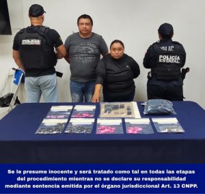 La detención se realizó en la colonia Centro de Cozumel durante un recorrido de vigilancia.
