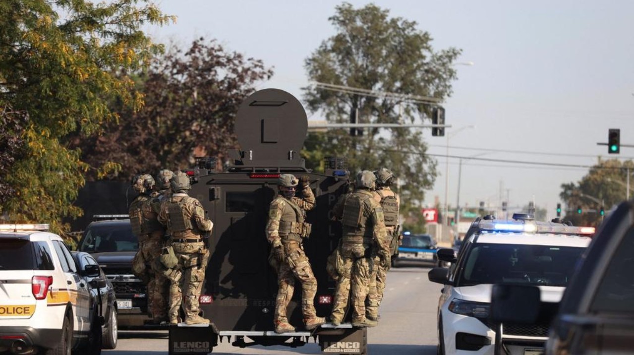 Imagen del presidente Donald Trump condenando las amenazas en su red social.