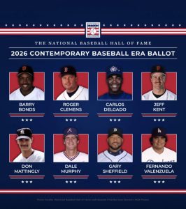 Fernando Valenzuela en su icónica pose de pitching con el uniforme de los Dodgers.