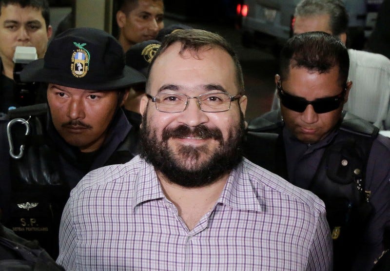 Javier Duarte permanece recluido en el Reclusorio Norte de la Ciudad de México.
