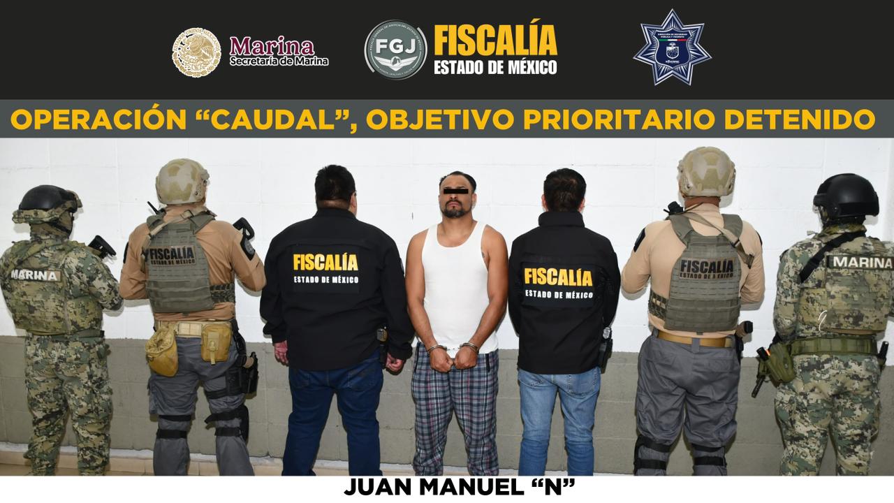 La detención de Juan Manuel 'N', líder de Los Mayas, se logró en coordinación con la Fiscalía General de Justicia.