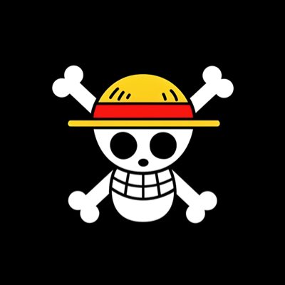 La Bandera de One Piece es un cráneo con sombrero de paja sobre dos huesos cruzados.