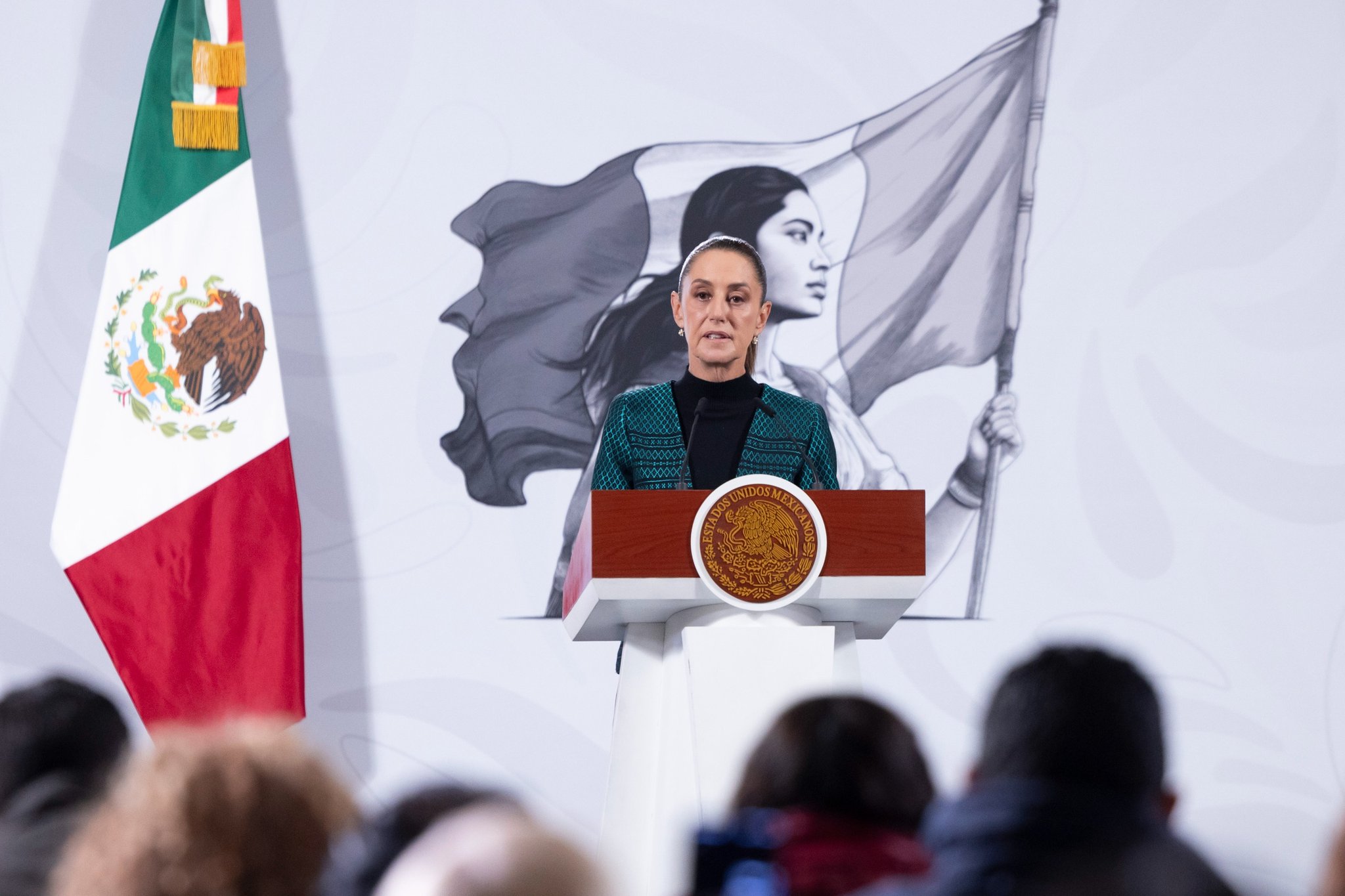 La presidenta Claudia Sheinbaum anunció el Plan Michoacán por la Paz y la Justicia en Palacio Nacional.