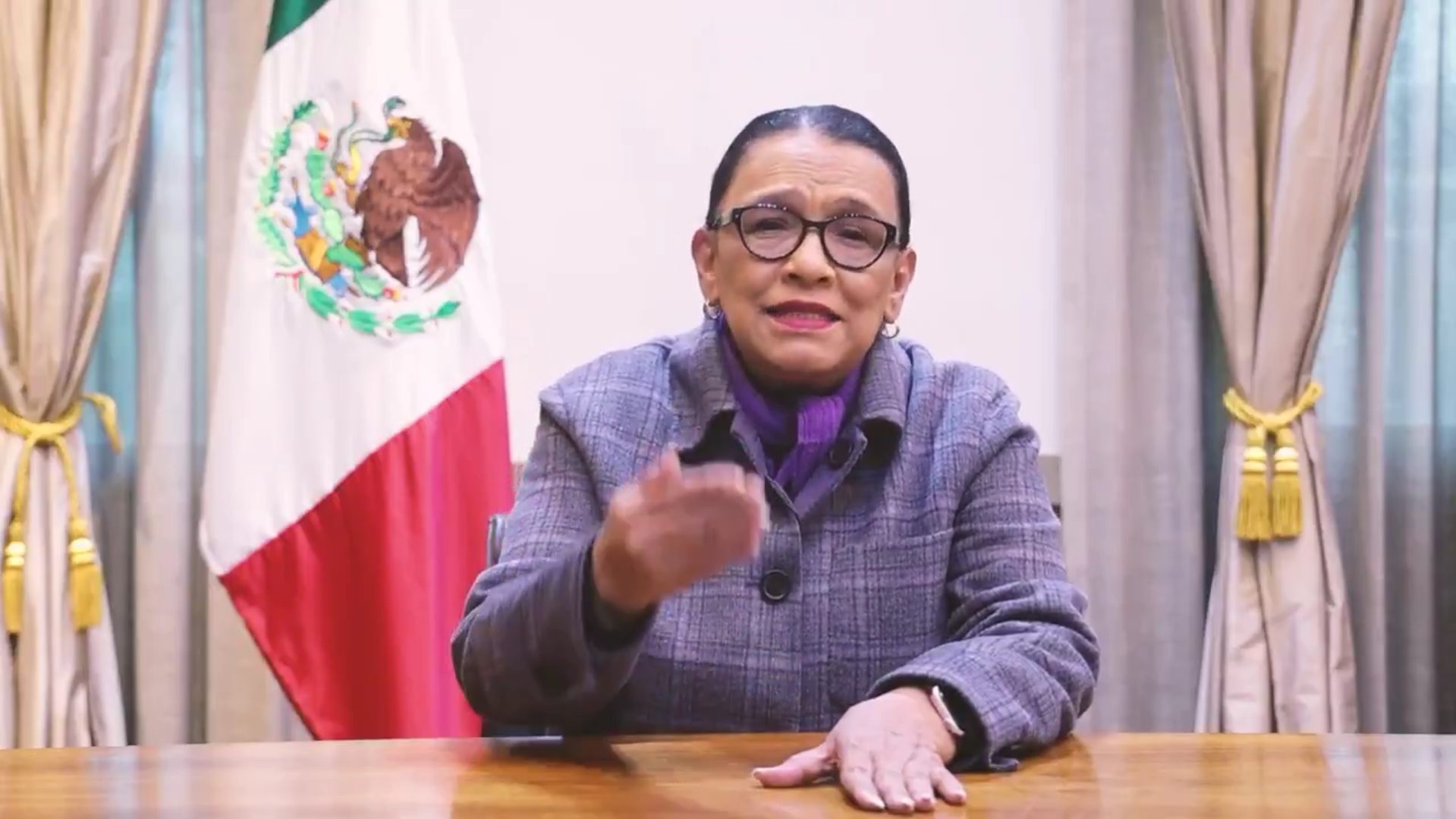 Rosa Icela Rodríguez pidió a la CNTE respetar el derecho a la educación.