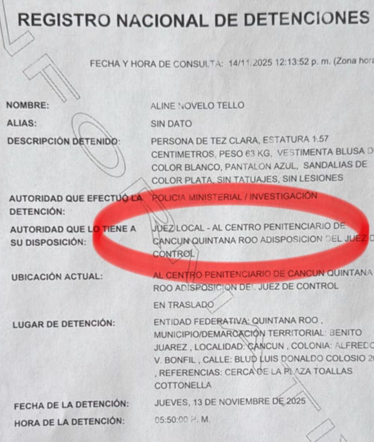 Detención y liberación exprés de Aline N.T. en Cancún revela colusión entre crimen organizado, sector inmobiliario (AMPI) y Fiscalía de Quintana Roo en fraudes y opacidad.