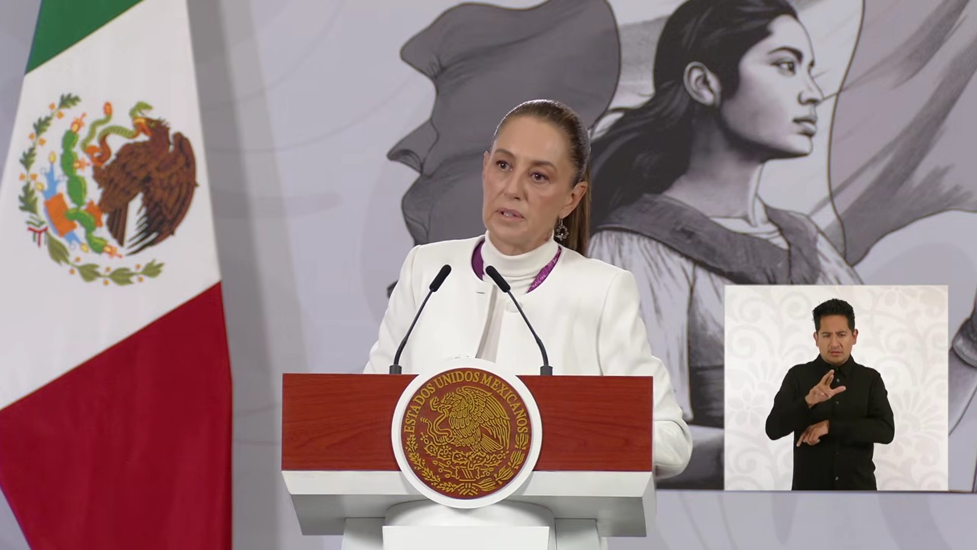 La presidenta Claudia Sheinbaum informó sobre su breve periodo de descanso durante su conferencia de prensa matutina.