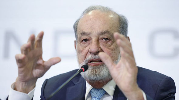 Carlos Slim Helú, presidente de Grupo Carso, durante una reciente aparición pública.