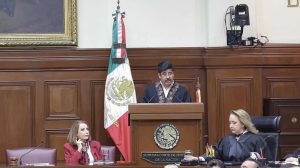 El ministro presidente de la SCJN, Hugo Aguilar, rindió su primer informe de labores este 10 de diciembre.