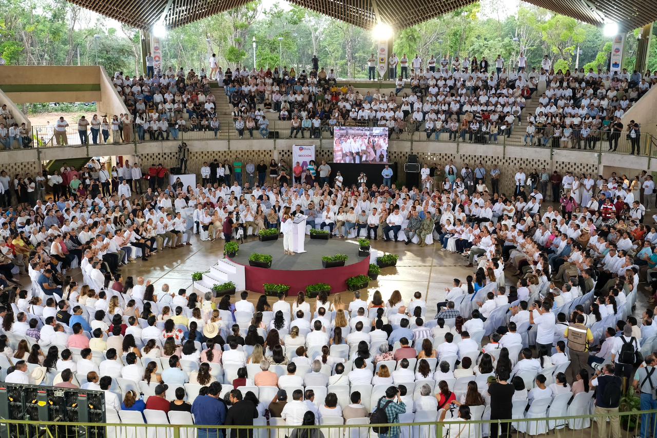 La gobernadora Mara Lezama presentó el Plan Estratégico para el Desarrollo Sostenible 2050 ante más de 2 mil 500 personas.