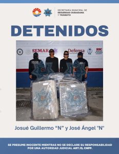 Elementos de la Secretaría Municipal de Seguridad Ciudadana y Tránsito de Benito Juárez.