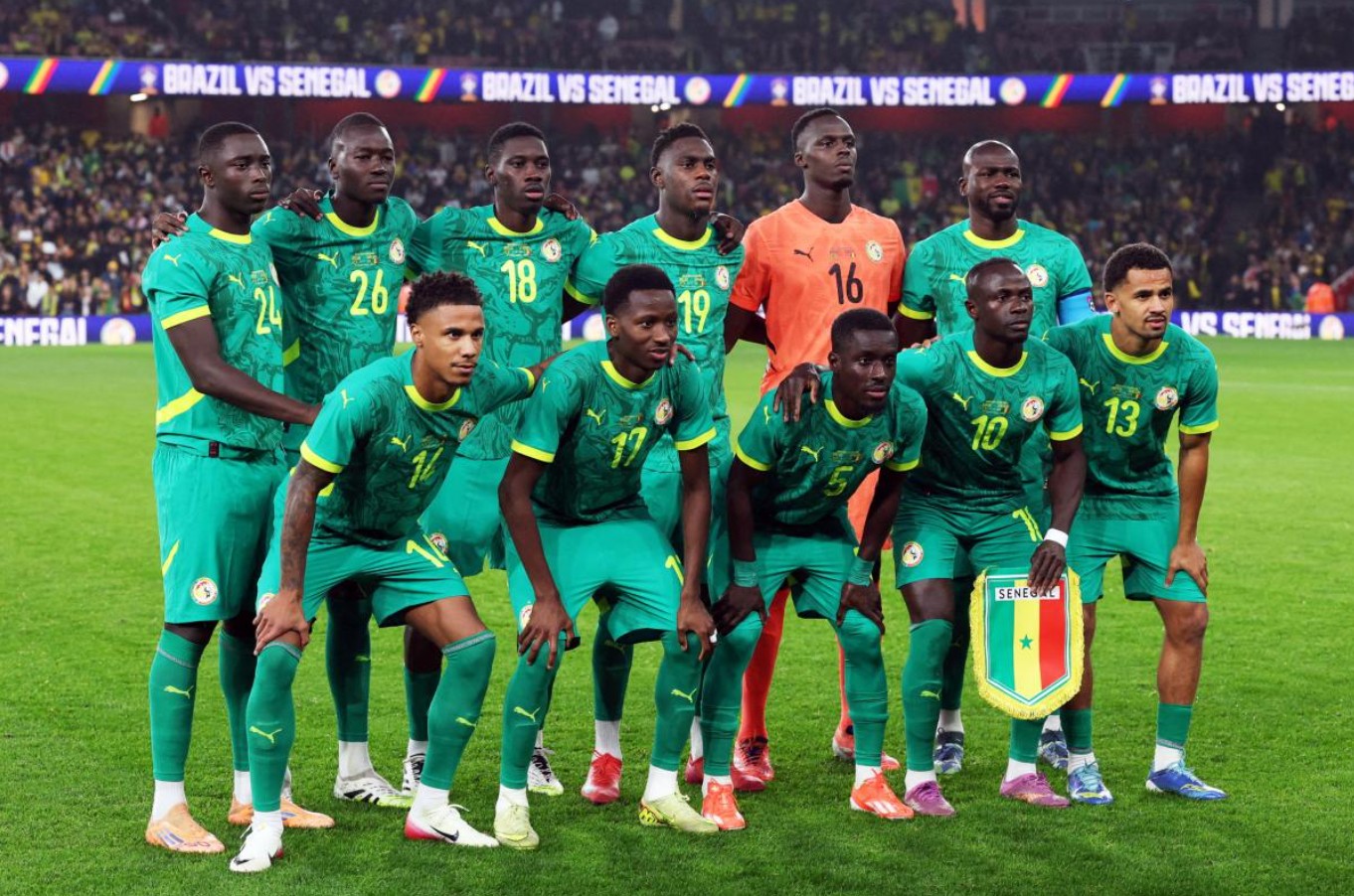 Nicolas Jackson celebró efusivamente su primer gol del torneo tras una brillante jugada colectiva en el estadio de Tánger.
