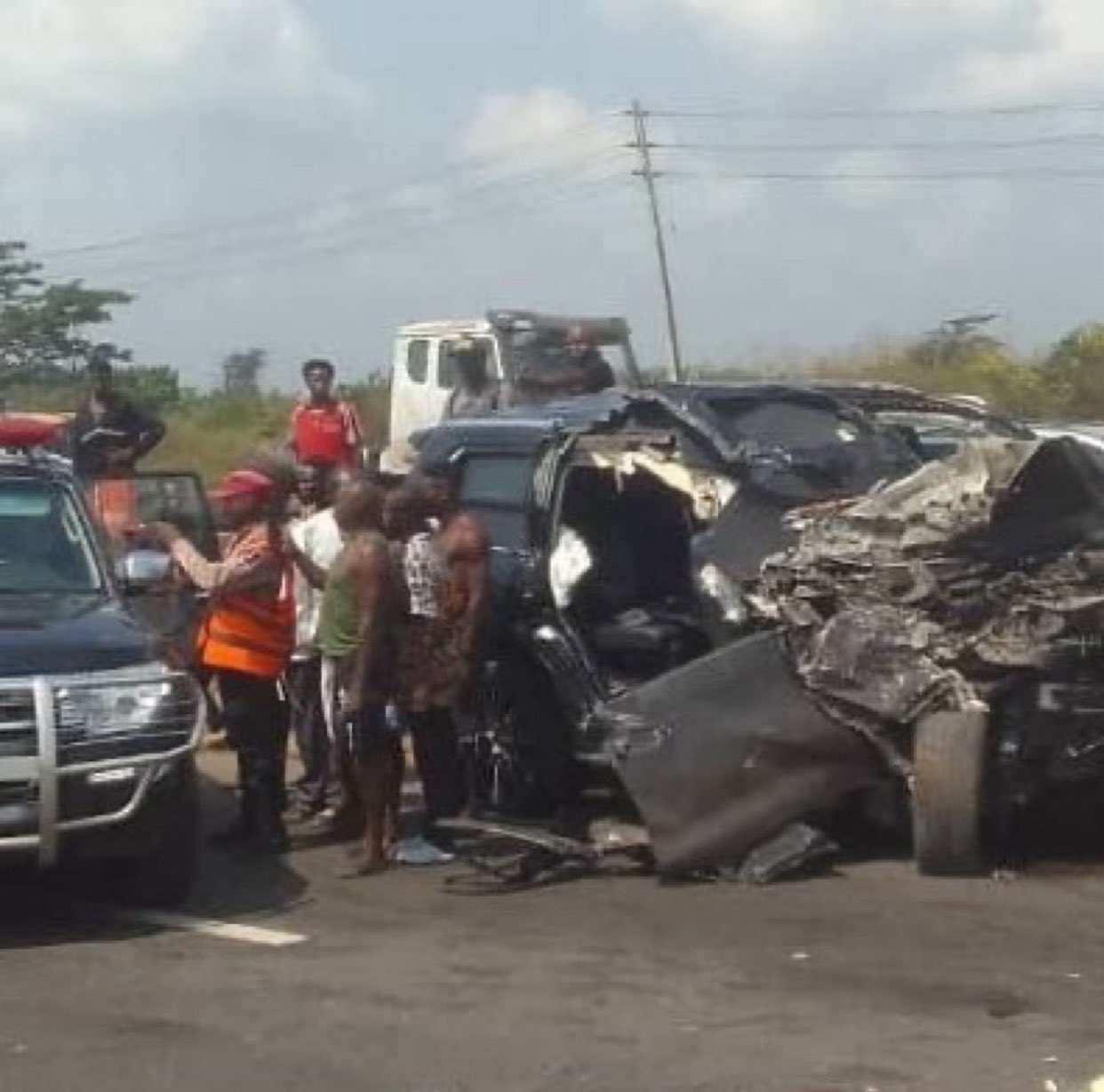 El boxeador Anthony Joshua durante una de sus recientes visitas a Nigeria antes del lamentable percance vial.
