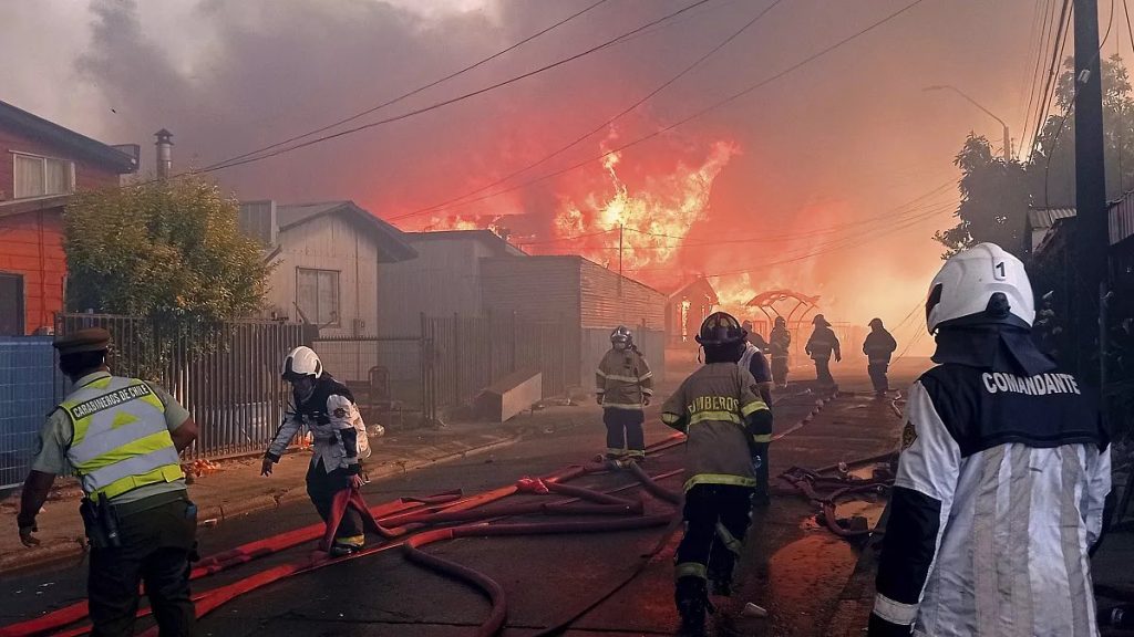 Incendios forestales en el sur de Chile dejan 18 muertos