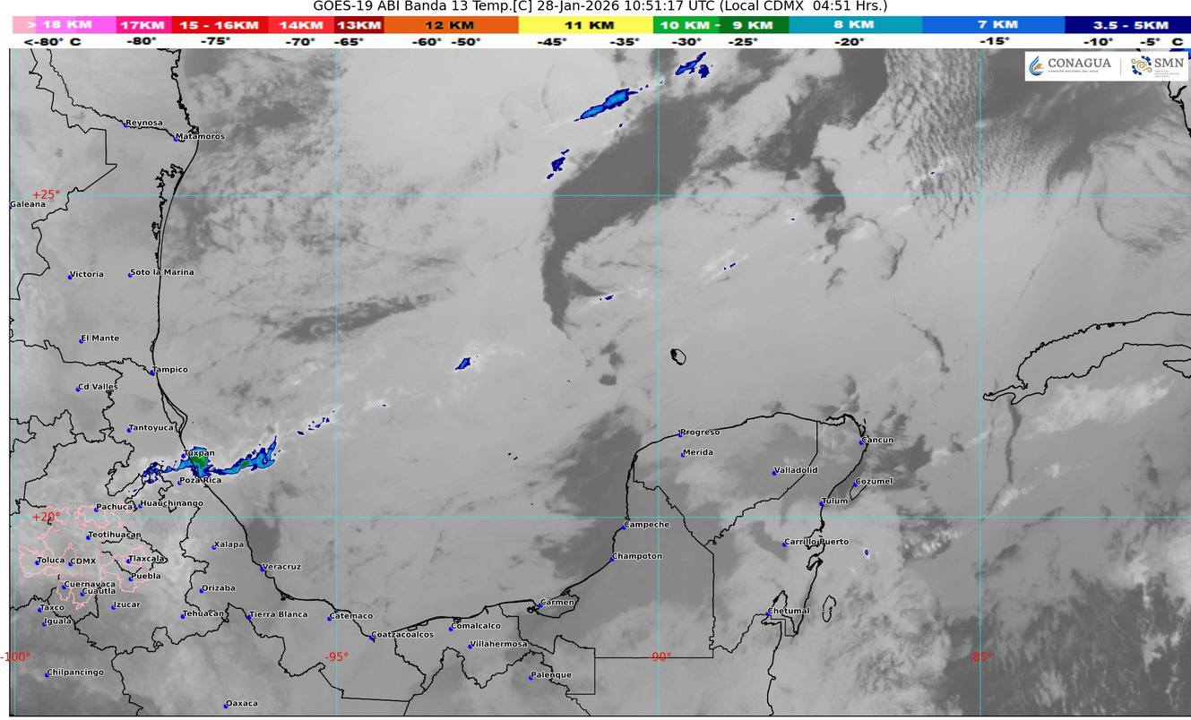 Los conductores deben extremar precauciones ante la aparición de densos bancos de niebla en las carreteras federales del estado de Quintana Roo.