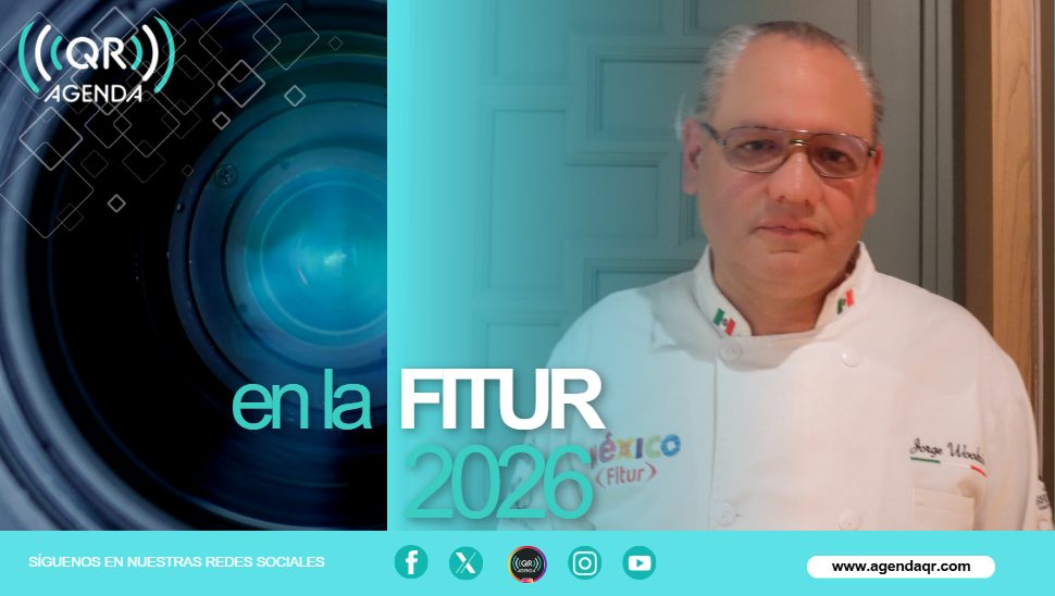 Chef Jorge Woolrich, del Grupo Prehispánico, en la Fitur 2026 con Agenda QR