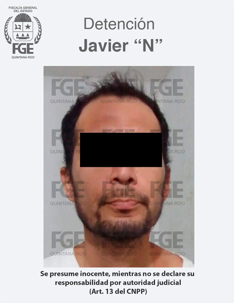 Javier “N” fue capturado en flagrancia por agentes de la Fiscalía General del Estado en la colonia Adolfo López Mateos.