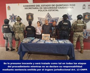 Las autoridades detuvieron a tres personas en flagrancia mientras intercambiaban dosis de droga en la carretera a Punta Sam.