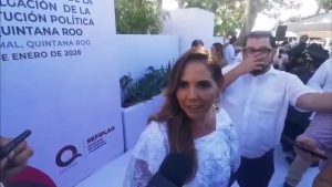 La gobernadora Mara Lezama destaca la unidad en Morena Quintana Roo durante su encuentro con medios de comunicación locales.