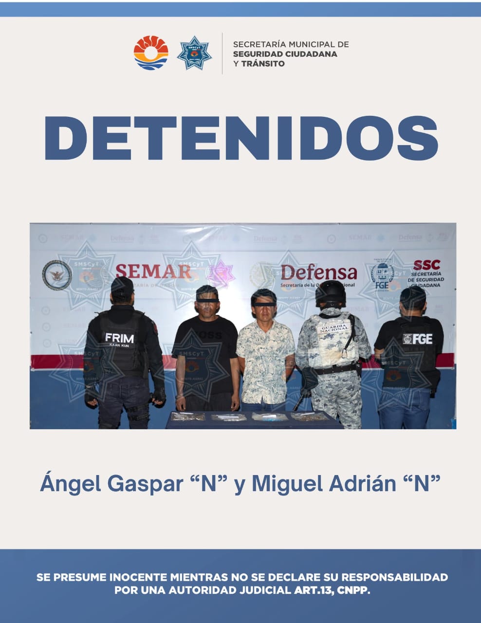 Autoridades de los tres niveles de gobierno mantienen la vigilancia en la Supermanzana 202 y zonas aledañas para combatir el narcomenudeo en Cancún.