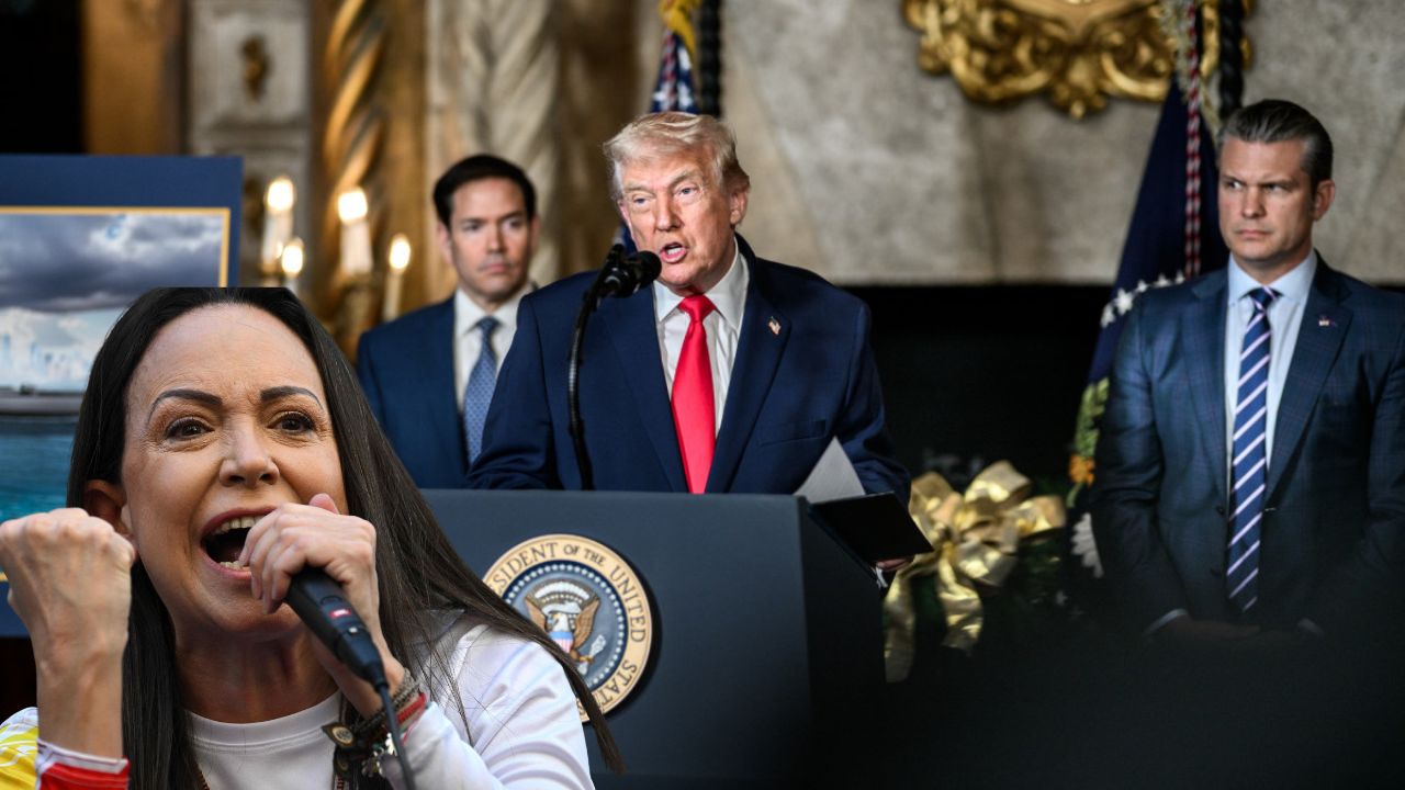 Donald Trump confirma que Marco Rubio y Pete Hegseth dirigirán la transición en Venezuela. EE. UU. toma el control petrolero y descarta a Corina Machado.