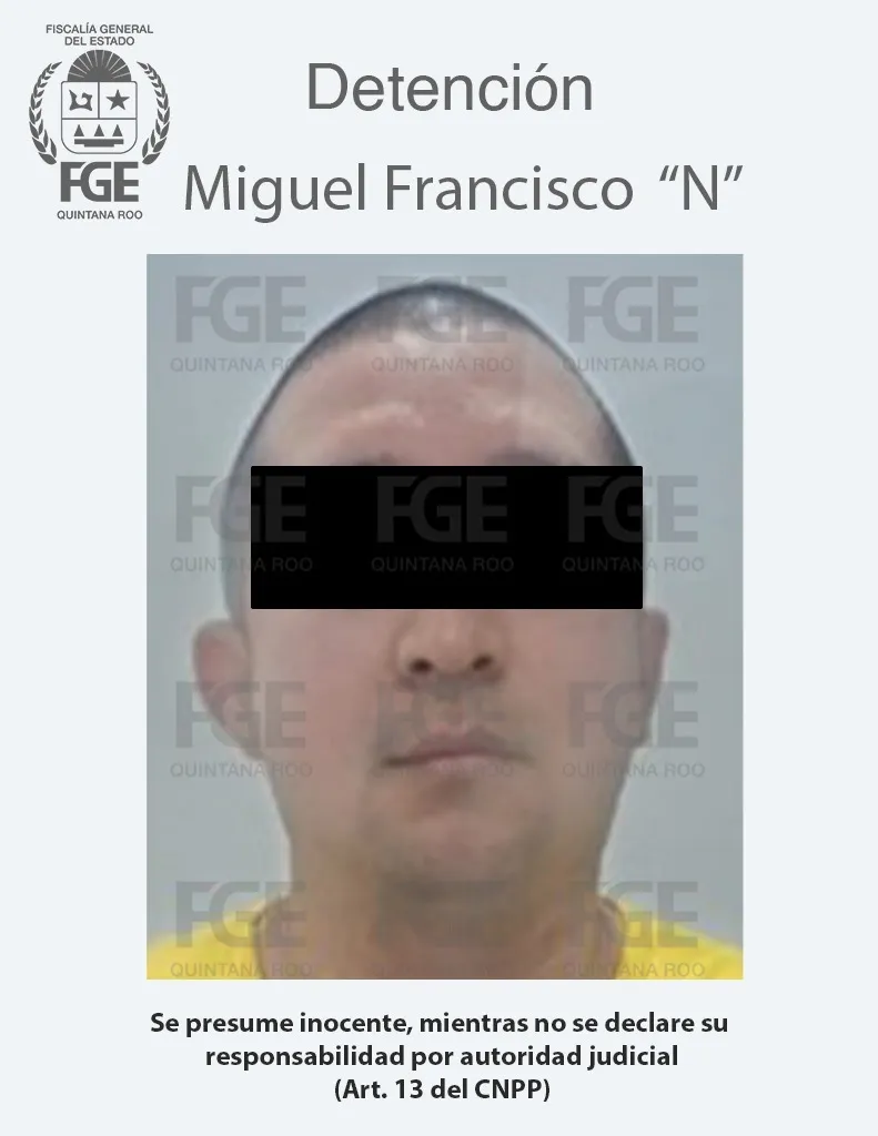 Detienen a Miguel Francisco “N” en Playa del Carmen por pornografía infantil. Colaboración entre FGE, Guardia Nacional y HSI de EE. UU. permitió su captura.