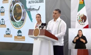 El secretario Omar García Harfuch informó en Mazatlán que Sinaloa registra el 20 por ciento de los decomisos de armas de fuego nacionales.