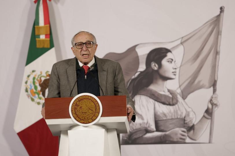 El secretario de Salud, David Kershenobich, presentó el informe detallado sobre la propagación del virus durante la conferencia matutina.