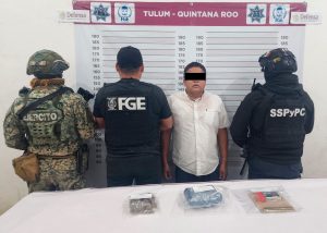 Francisco Román “N” fue capturado tras la detención en Tulum realizada por agentes de la Fiscalía y la Sedena.