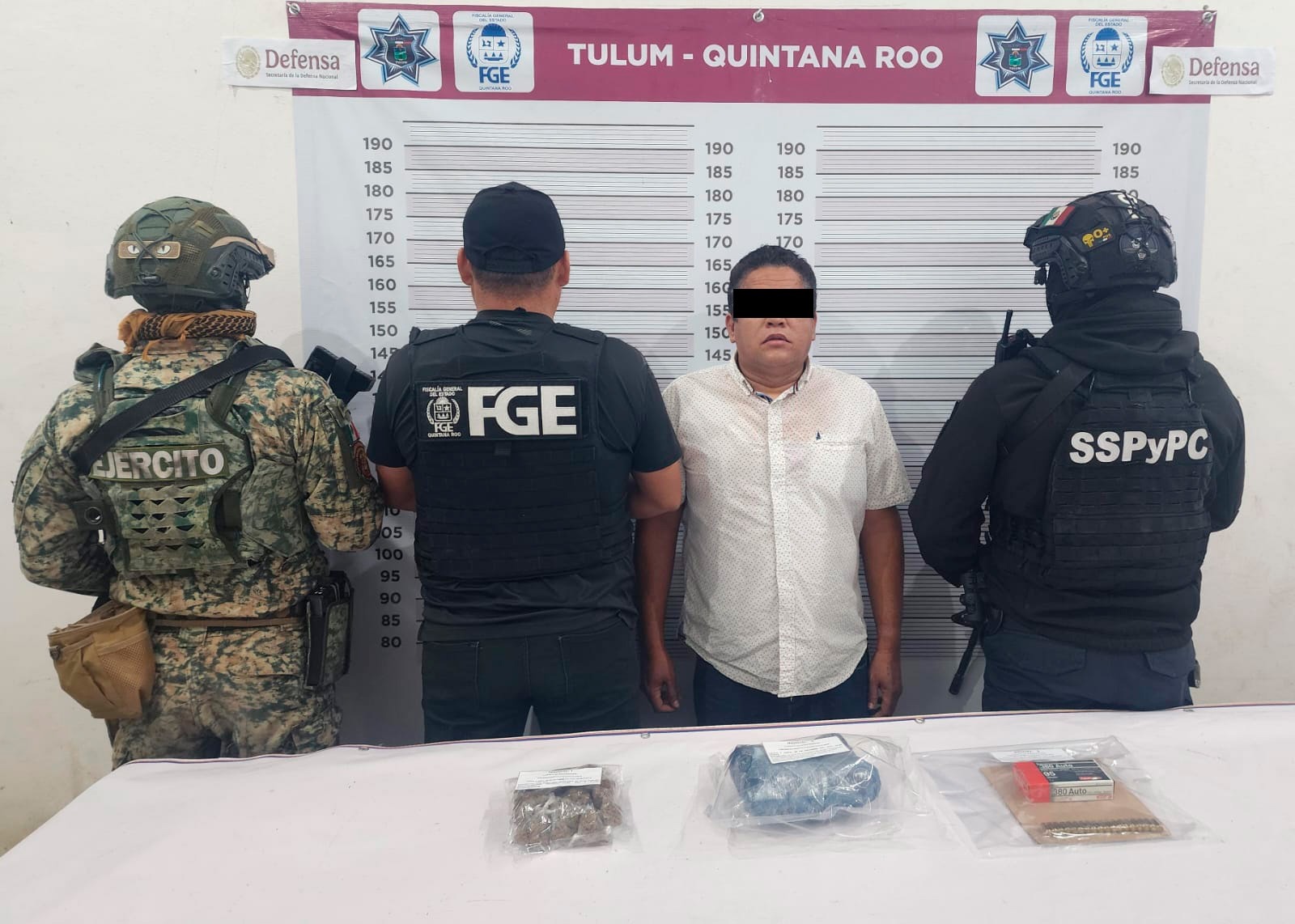 Francisco Román “N” fue capturado tras la detención en Tulum realizada por agentes de la Fiscalía y la Sedena.