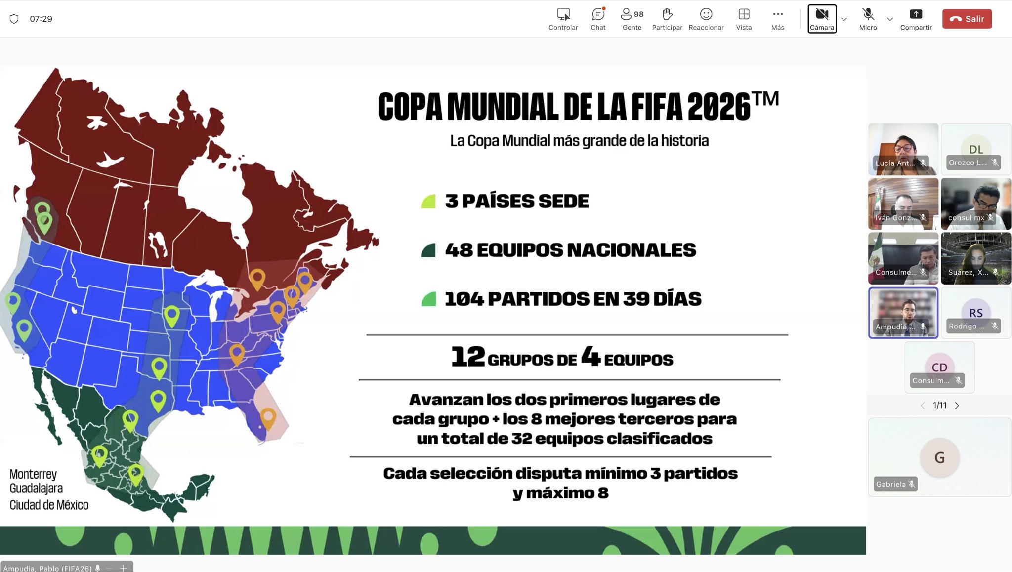 Gabriela Cuevas coordinará los esfuerzos de las representaciones diplomáticas mexicanas para garantizar el éxito de la próxima justa mundialista.